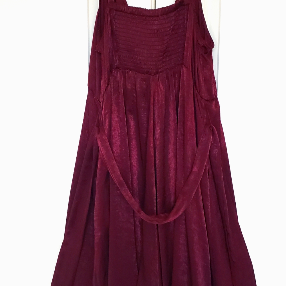 Burgundy dress